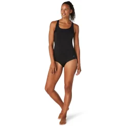Recreation|Fitness-Speedo Mesh Blocked One Piece Black