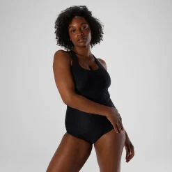 Fitness|One Pieces-Speedo Moderate Ultraback - PowerFLEX Black