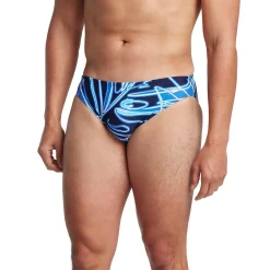 Briefs-Speedo Neon Fronds Beachstar Brief 2" Blue
