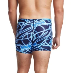 Square Legs-Speedo Neon Fronds Beachstar Square Leg Blue