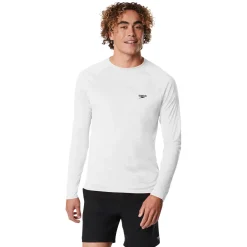 Teamwear|Rashguards-Speedo New Easy Long Sleeve Swim Rashguard White