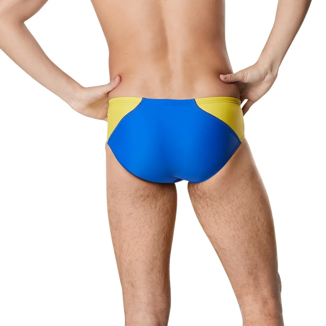 Briefs-Speedo New Splice Brief Blue Yellow