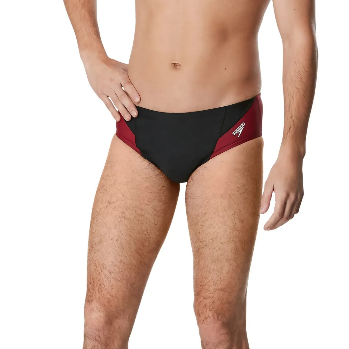 Briefs-Speedo New Splice Brief Maroon