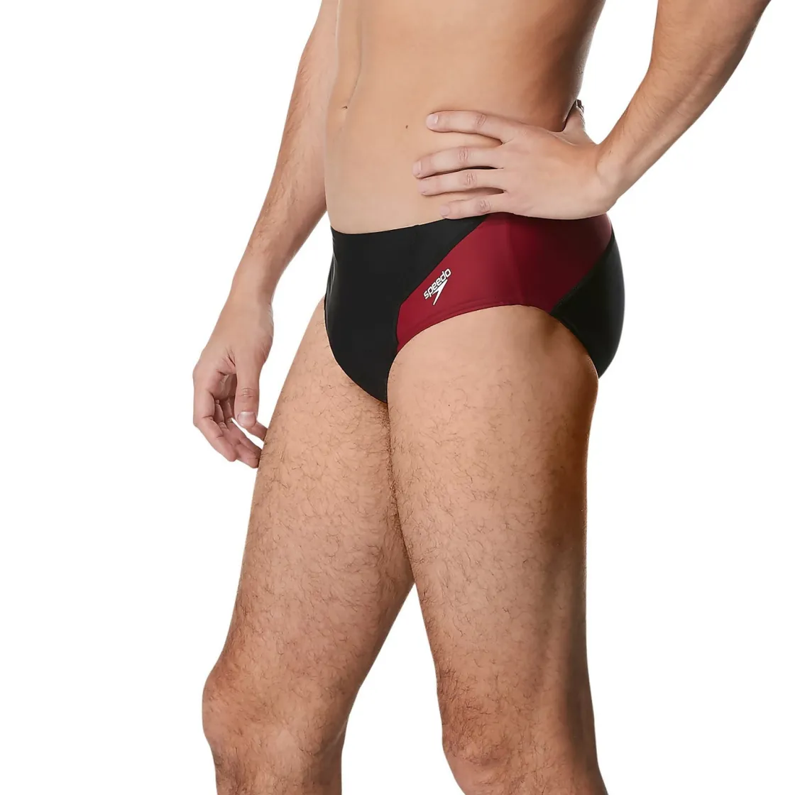 Briefs-Speedo New Splice Brief Maroon