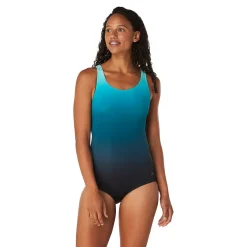 Fitness|One Pieces-Speedo Ombre Ultraback One Piece Deep Lake Blue