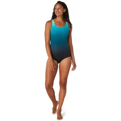 Fitness|One Pieces-Speedo Ombre Ultraback One Piece Deep Lake Blue