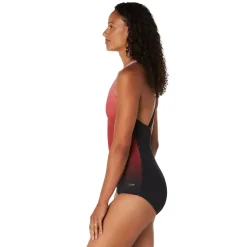 Fitness|One Pieces-Speedo Ombre Ultraback One Piece Maroon