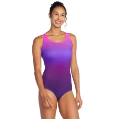 Fitness|One Pieces-Speedo Ombre Ultraback One Piece Purple