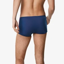 Square Legs-Speedo Poly Mesh Square Legs Training Suit Navy/Red