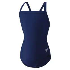 Racing|Fitness-Speedo Powerflex - Flyback Solid One Piece Youth Navy