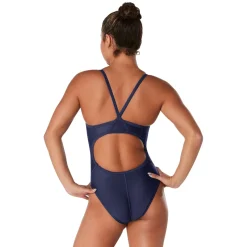 Racing|Fitness-Speedo Powerflex - Flyback Solid One Piece Adult Navy