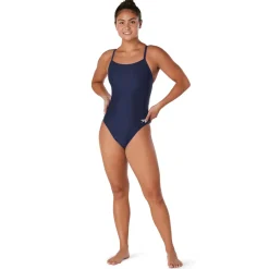 Racing|Fitness-Speedo Powerflex - Flyback Solid One Piece Adult Navy