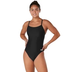 Racing|Fitness-Speedo Powerflex - Flyback Solid One Piece Adult Black