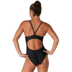 Racing|Fitness-Speedo Powerflex - Flyback Solid One Piece Adult Black