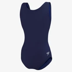 Racing|Fitness-Speedo Powerflex - Super Pro Back Solid One Piece Youth Navy