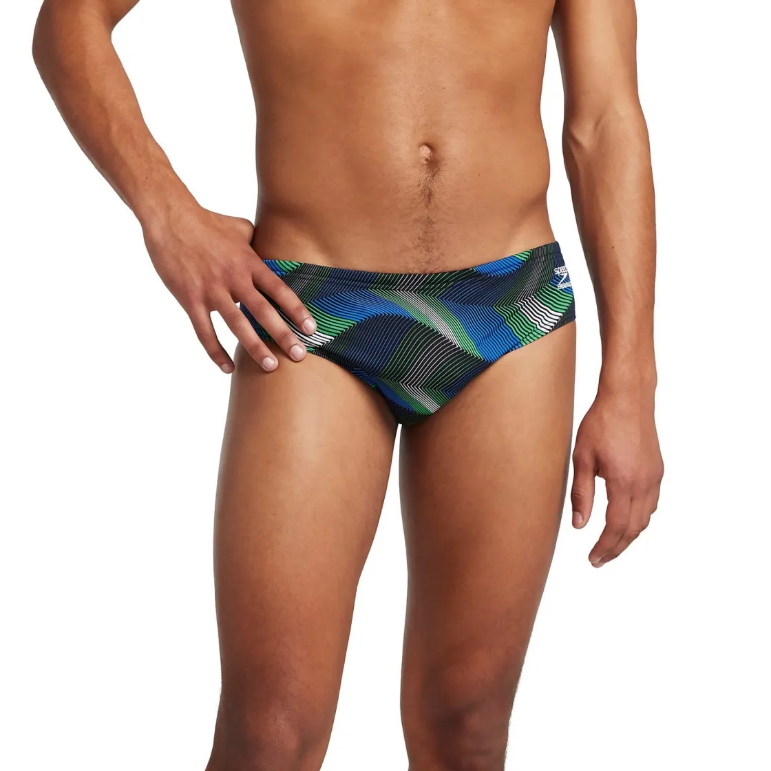 Briefs-Speedo Precision Brief Blue Green
