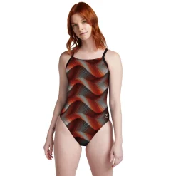 Racing|One Pieces-Speedo Precision Strappy Cross Back One Piece Orange