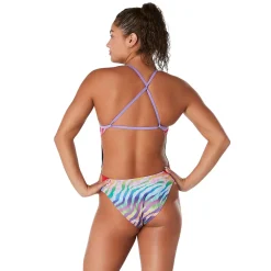 Fitness|Training-Speedo Pride Printed One Tie Back One Piece Multi