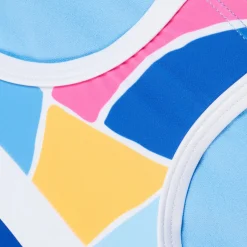 Girls Swimwear-Speedo Print Blocked Bikini Set Coblt Blue