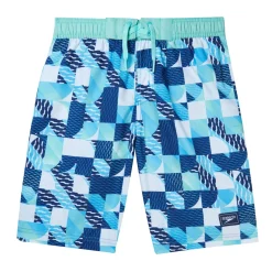 Boys Swimwear-Speedo Print Boardshort 17" Turkish Sea