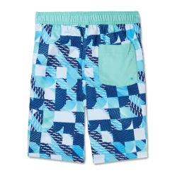 Boys Swimwear-Speedo Print Boardshort 17" Turkish Sea