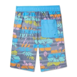 Boys Swimwear-Speedo Print Boardshort 17" Black