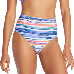 Two Pieces-Speedo Print High Waist Bottom Fandango Pink