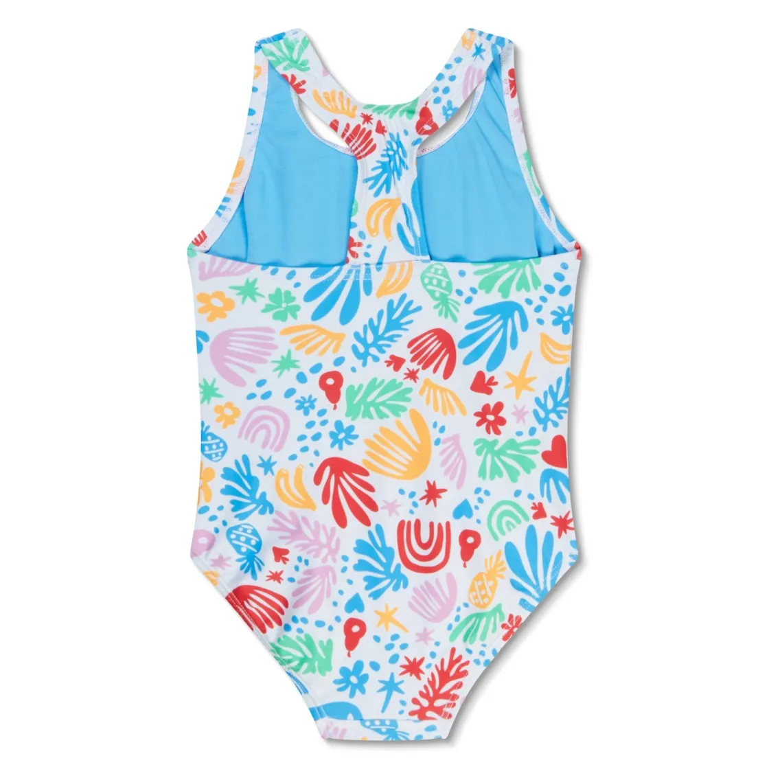 Girls Training|Girls Swimwear-Speedo Print Racerback White