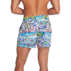 Swim Trunks & Boardshorts-Speedo Print Redondo Edge Volley 14" Bitter Lime