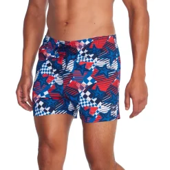 Swim Trunks & Boardshorts-Speedo Print Redondo Edge Volley 14" Turkish Sea