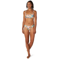 Two Pieces-Speedo Print Scoop Bikini Bottom Deep Lake