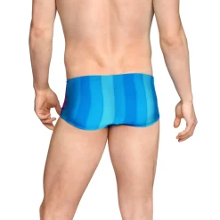 Square Legs-Speedo Print Spliced Euro Brief Blue