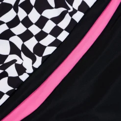 Girls Training|Girls Swimwear-Speedo Print Spliced Racerback One Piece Speedo Black