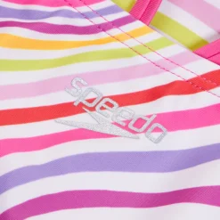 Girls Swimwear-Speedo Print Tankini Set Flare Pink