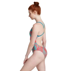 Fitness|Training-Speedo Print The One Back Pink Turqiouse
