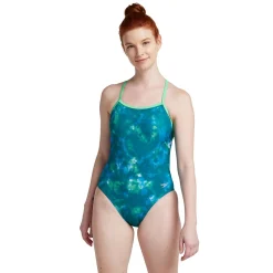 Fitness|Training-Speedo Print The One Back One Piece Celadon Green