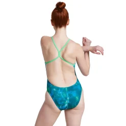 Fitness|Training-Speedo Print The One Back One Piece Celadon Green