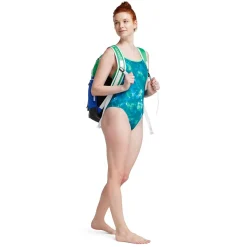 Fitness|Training-Speedo Print The One Back One Piece Celadon Green