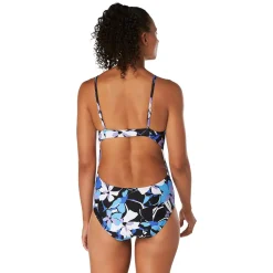 Recreation|Fitness-Speedo Print V Neck Thin Strap One Piece