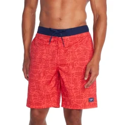 Swim Trunks & Boardshorts-Speedo Printed Bondi Basin Boardshort 20" Red