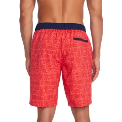 Swim Trunks & Boardshorts-Speedo Printed Bondi Basin Boardshort 20" Red