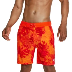 Swim Trunks & Boardshorts-Speedo Printed Bondi Basin Boardshort 18" Spicy Orange