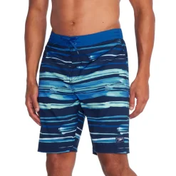 Swim Trunks & Boardshorts-Speedo Printed Bondi Basin Boardshort 20" Blue