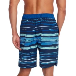 Swim Trunks & Boardshorts-Speedo Printed Bondi Basin Boardshort 20" Blue