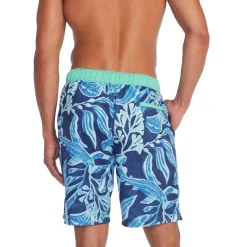 Swim Trunks & Boardshorts-Speedo Printed Bondi Basin Boardshort 20" Navy