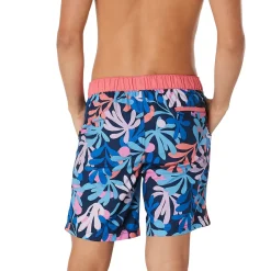 Swim Trunks & Boardshorts-Speedo Printed Bondi Boardshort 20" Blue