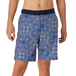 Swim Trunks & Boardshorts-Speedo Printed Bondi Boardshort 20" Navy