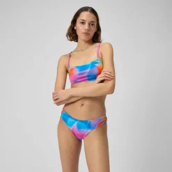 Two Pieces-Speedo Printed Cheeky Hipster Acid Rain-Multi