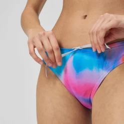 Two Pieces-Speedo Printed Cheeky Hipster Acid Rain-Multi
