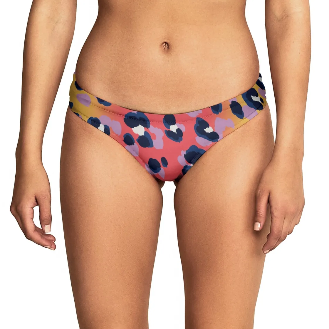 Two Pieces-Speedo Printed Cheeky Hipster Fiery Skin